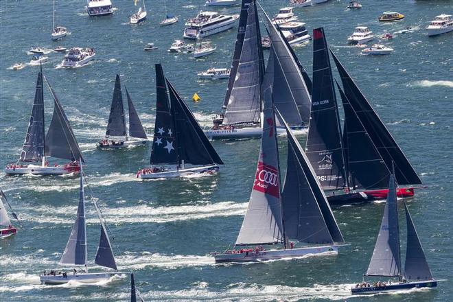 Start of the 70th Rolex Sydney Hobart  ©  Rolex / Carlo Borlenghi http://www.carloborlenghi.net